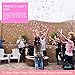 Gender Reveal Confetti Cannon Pink 2 Pack - Baby Reveal Party Supplies with 18 inch Gender Reveal Foil Balloon - Set of 2 Pink Confetti Poppers