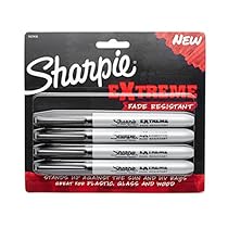 Sharpie Extreme Permanent Markers, Black, 4-Count