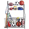 Mythinglogic Garage Storage System, Garage Organizer with Baskets and Hooks, Sports Equipment Organizer for Sports Gear…