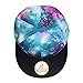Quanhaigou Galaxy Snapback Dad Hat,Green Purple Unisex Flat Bill Baseball Cap,Space Stars Hats