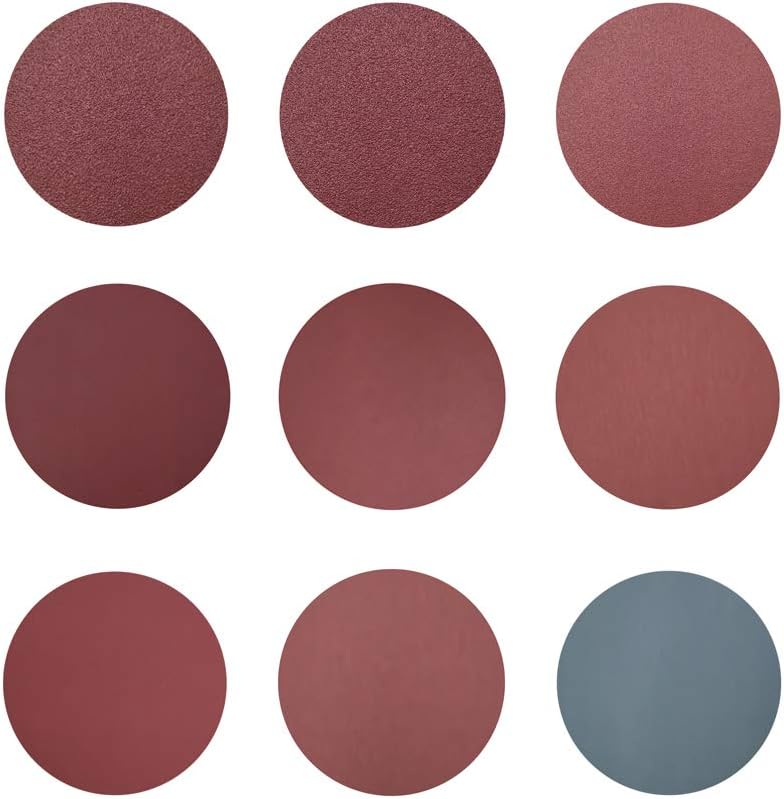 180-Pack 3 inch Sanding Discs, DeSS Aluminium Oxide Hook and Loop Sandpaper 20 PCS Each of 80/100/180/600/800/1000/1200/2000/3000 Grit