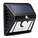 1byone Solar Motion Sensor Light, Weatherproof Outdoor Security LED Night Lighting for Pathway, Garden, Patio, Fencing, Black