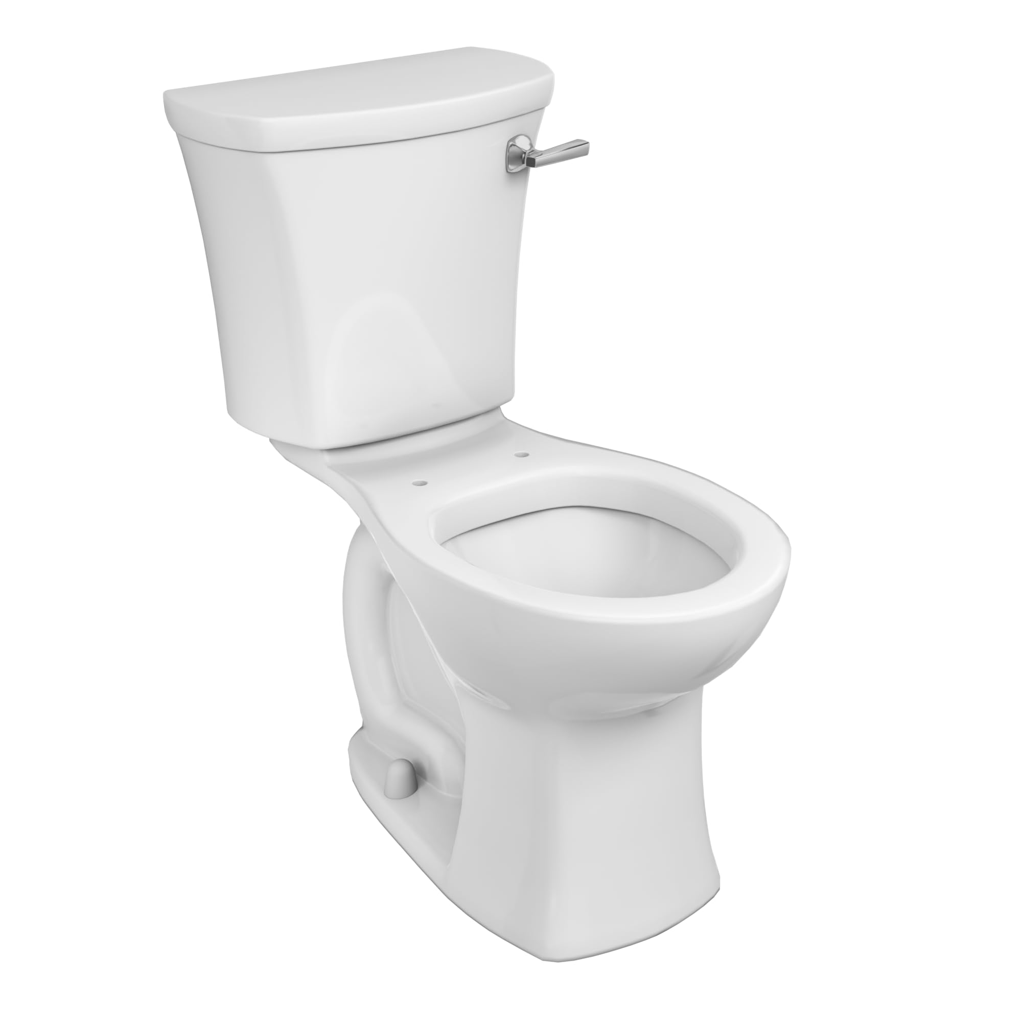 Photo 1 of **Box 2 of 2** American Standard 204BA105.020 Edgemere Two-Piece Toilet, Round Front, Right-Hand Flush, White, 1.28 gpf