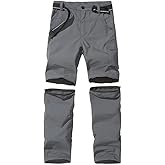 Anyanmoutn Boy's Hiking Cargo Pants Kids' Outdoor Quick Dry Pants Casual Youth Climbing Convertible Trouser Fishing Pants