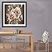 Whitelotous Retro Rose Flower 5D Diamond Painting Kit Partial Drill Rhinestone Embroidery Diamond Dotz Wall Picture Home Decor 14 x 14 Inch