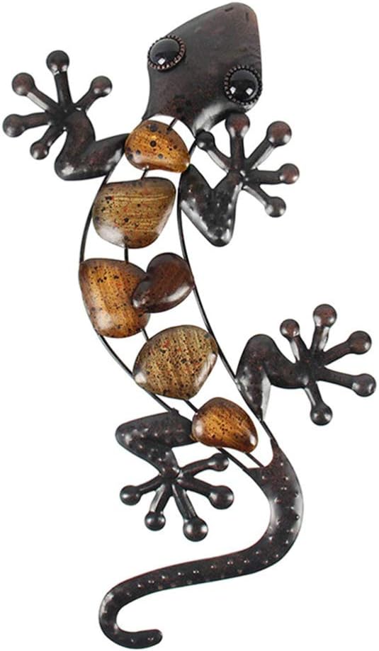 Accesorios decorativos Marrón GARNECK Lagarto Decoración de La Pared