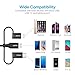 Multi USB Cable, CHOETECH 6ft 3 in 1 Braided Cable with Lightning / Type C / Micro USB Connector, [MFi Certified] Charge & Sync Cable for iPhone, iPad, Galaxy and More iOS & Android Devices