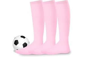 TEEHEE SOCKS Soccer Socks Athletic Sports Socks Softball Baseball Cushioned Knee High Tube Socks Kids Teens Women Men Unisex