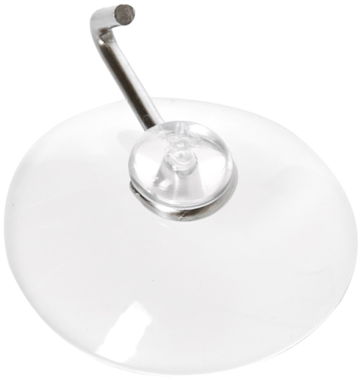 Merriway BH06554 (16 Pcs) Workshop Assortment of Clear Suction Hooks with Metal Hook - Pack of 16 Pieces