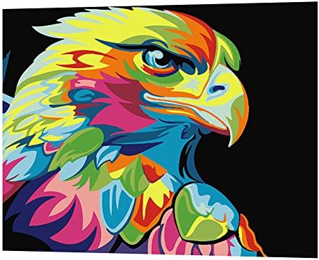 Infashionport DIY Animals Oil Painting By Numbers Frameless Paint Canvas Wall Living Room Art - 4#