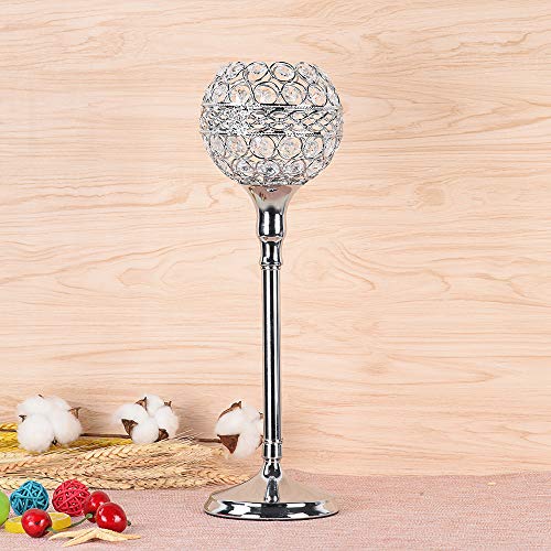 image for Gotian Vintage with Pattern Crystal Candlestick Wedding/Plot People Gi