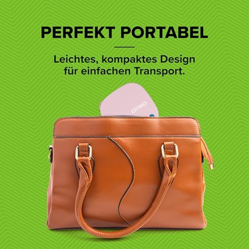 LetraTag 200B Rosa Bluetooth-Beschriftungsgerät im Sparpaket | kompakter Etikettendrucker | verbindet Sich über Wireless Bluetooth-Technologie mit iOS und Android | inklusive 3 x Schriftband