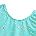 One-Piece Shiny Snowflake Bright Green Gymnastics Leotard Biketard for Little Girl,120(5-6Y),Green