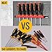 Screwdriver Organizer, SEDY 3-Piece Wall Mount Screwdriver Storage Racks, 26 ABS Clips Screwdriver Rail Rack Organizers