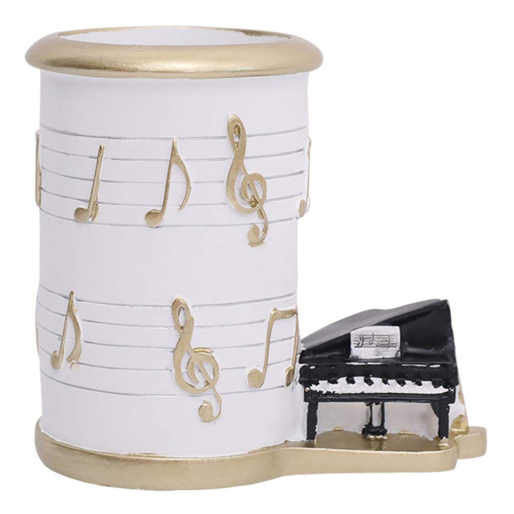 TOYANDONA Creative Pen Holder Piano Note Pencil Pot Cup Desk Organizer Brush Holder Container for Office Stationary(Random Color)