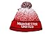Manchester United FC Authentic Official Licensed Product Soccer Beanie (Red white)