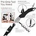 Vintorio Professional Waiters Corkscrew - Wine Key with Ergonomic Rubber Grip, Beer Bottle Opener and Foil Cutter (3 Pack)