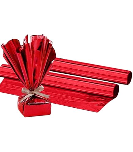 Hygloss Mylar-Geschenkpapierrolle 'Maritime Blues' – 24 Zoll X 8,3 Fuß, Gold