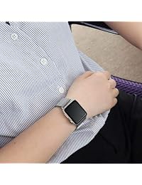 AWOOWELL Correa para reloj 1.496 in, 1.575 in, 1.654 in, 1.732 in, bucle de malla de acero inoxidable con cierre magnético ajustable, bandas de repuesto para Iwatch Series 4 3 2 1