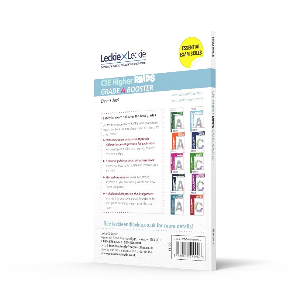 Higher Religious Moral Philosophical Rmps Grade Booster For Sqa Exam Revision Maximise Marks And Minimise Mistakes To Achieve Your Best Possible Mark Grade Booster For Cfe Sqa Exam Revision Jack