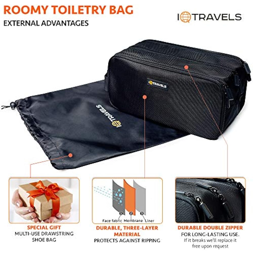 dopp kit with compartments