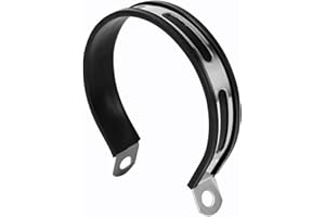 ESTINK Exhaust Bracket, Stainless Steel Motorcycle Exhaust Muffler Clamp Bracket Hanger Band for Scooter Motorcycle