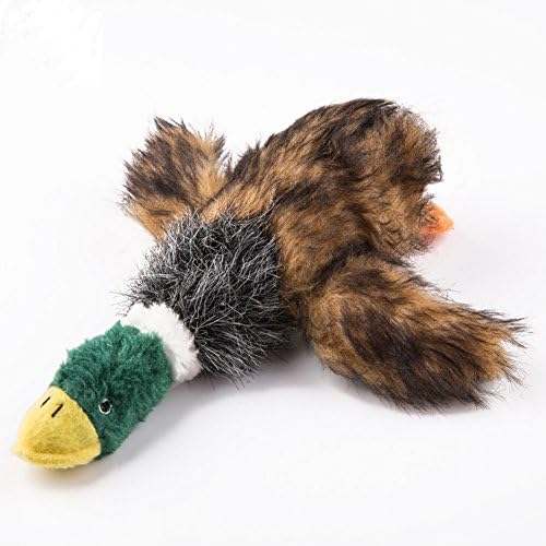 Plush Dog Squeaky Fetch Chew Duck Toy Pretty Durable (2 Pack) (1 Pack)