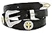 Gold Christian Cross Conchos Western Leather Scalloped Belt