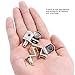 50 Pack Shelf Support Pegs, FANDAMEI 6mm L-Shaped Metal Nickel Bracket Pegs with Hole for Kitchen & Bookcase Shelf Cabinet Closet Shelf Bracket