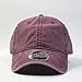 Classic Washed Dyed Cotton Twill Soft Crown Adjustable Dad Hat Baseball Cap (Maroon)