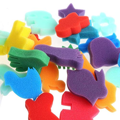 image for wsloftyGYd 24Pcs Animal Palm Drawing Sponges Kids Art Craft Painting H