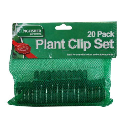 Kingfisher CLIPSET Plant Clips - Green (20-Piece)