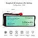 Batteriol 2S Lipo Battery, 7.4V 30C 5200mAh RC Battery with Deans-T Plug for RC Car Airplane Helicopter FPV Boat Drone