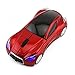 CHUYI Cool Sports 3D Car Shaped Wireless Optical Office Mouse 1600DPI 3 Button for Computer Laptop (Red- 1 Pack)