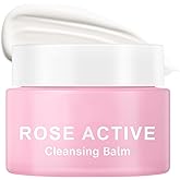 OUPEICHARM Makeup Remover & Cleansing Balm, Rose Makeup Melting Remover, Gentle and Nourishing Cleansing Balm for Eyes, Lips, Face, Sensitive Skin, Deep Cleanse & Moisturize