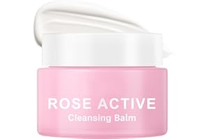 OUPEICHARM Makeup Remover & Cleansing Balm, Rose Makeup Melting Remover, Gentle and Nourishing Cleansing Balm for Eyes, Lips, Face, Sensitive Skin, Deep Cleanse & Moisturize