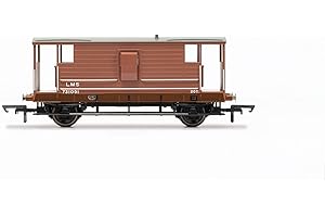Hornby R60121 20T Brake Van, LMS-Era 2 Wagon Packs, Brown, One Size