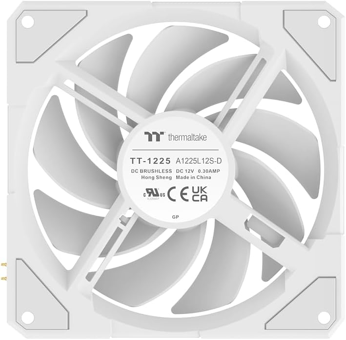 TS120 EX RGB Ventilateur avec Capteur de Température Intégré MagForce 2.0 3-Pack Blanc