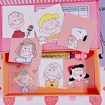 Amazon 7個 パックかわいいローグドッグチャーリーおかしい手作りステッカーアルバムステッカーウォールデコレーションカードステッカー写真小道具 ポストカード 手帳 カレンダー 文房具 オフィス用品