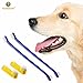 SunGrow Dog Toothbrush Set, 2 Dual-Headed Brush and 2 Finger Brushes, Freshens Dog's Breath, Vet and Pet Groomer Recommended, 4 Pack