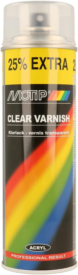 MOTIP M04009 Aerosol Spray Paint Clear Varnish 500 ml