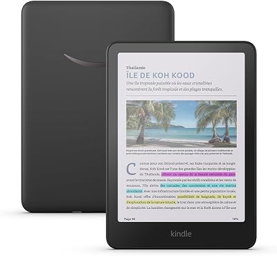 Kindle Colorsoft 16 Go (modèle 2024) : écran couleur qui révèle les couvertures et le contenu ; surlignez désormais en couleur ; sans publicités (noir)