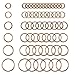 PH PandaHall 1070pcs 6 Sizes Split Jump Rings Antique Bronze O Rings Small Key Chain Ring Double Loops Open Key Chains for Home Keys Organization and Ornament Crafts (4mm, 5mm, 6mm, 7mm, 8mm, 10mm)