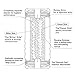TENGA Double Hole Men Masturbation Cup for Dual Sensation, Pre-lubricated Pleasure Massage Device, TOC-104 Standard Size