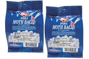 BEK BRANDS para Moth Balls Kills Clothes Moths and Carpet Beetles, 4 oz Bag (2 Pack)