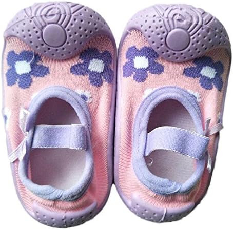 Kids Floor Socks Anti-Slip Rubber Baby Girls Breathable Cotton Rubber Soles Socks