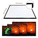 180 Inch Portable Projector Screen, YF2009SZ 16:9 HD Foldable Anti Crease Indoor Outdoor Movie Projection Screen with Hooks and Ropes