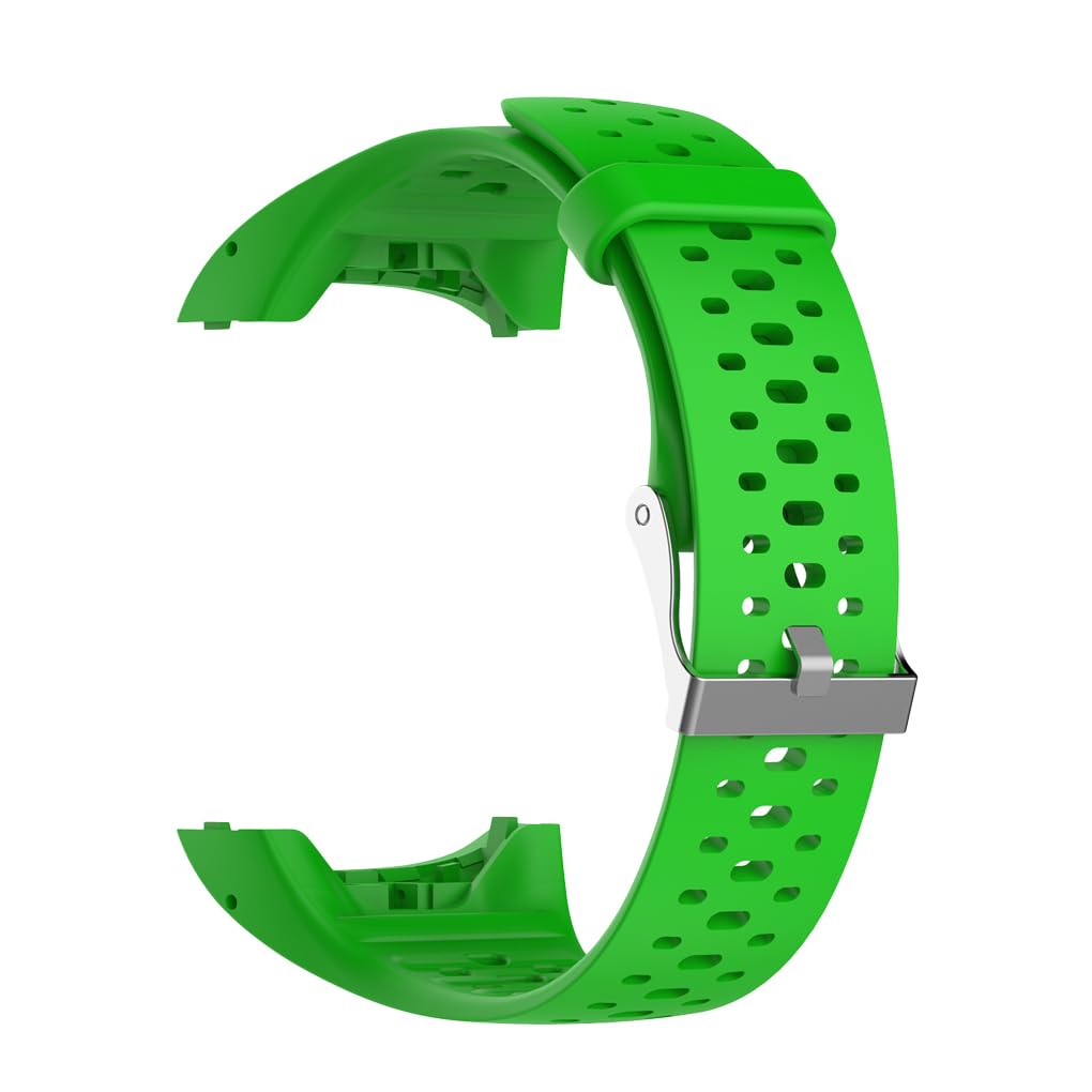 INF Silicone Watch Strap Compatible with Polar M400 / M430 Smartwatch, Sports Silicone Replacement Watch for Men and Women, Adjustable Breathable Straps for Polar M400 / M430 with Tools (Green)