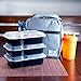 Fitpacker DUO USA Quality Meal Prep Containers 16-Pack 2 Compartment Bento Lunch Boxes with Lids - Portion Control & Food Storage Containers