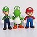 3pcs/set Super Mario Bros Luigi Mario Yoshi PVC Action Figures toy 13cm
